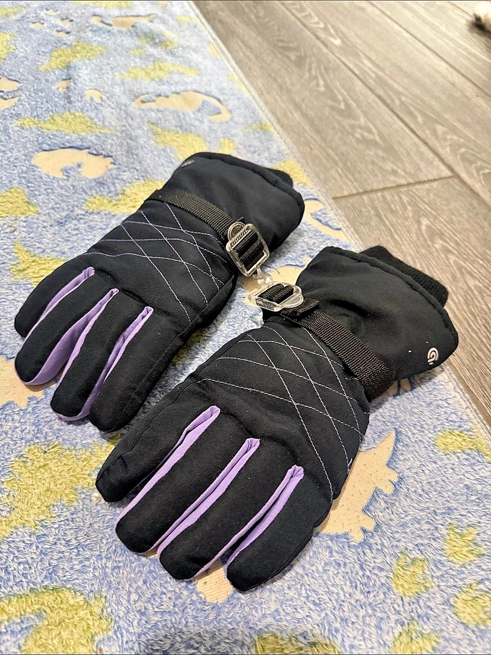 Champion Winter Gloves Black & Purple
